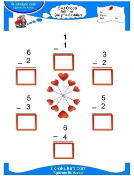 Çocuklar İçin toplam işlemi yaprak testleri 